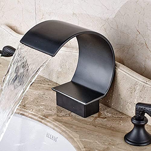 Grifo de lavabo cascada curva XJBTBA con diseño moderno para un baño elegante 2