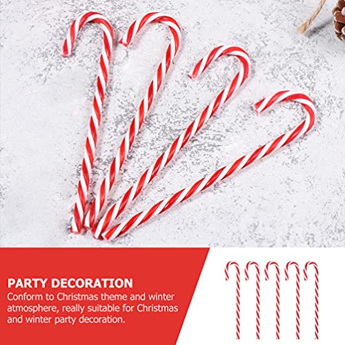 Kisangel 25 peças de bengala de doces, ornamentos de pendurar para árvore de Natal, bengala de doces