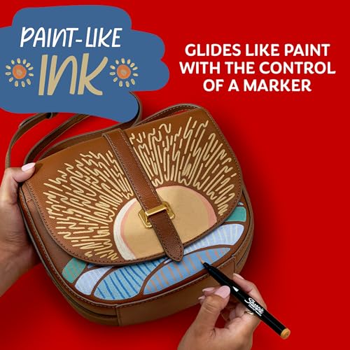 Image of Sharpie Creative Markers, Warm Tones, Water-Based Acrylic Markers, Fine Tip, 12 Count