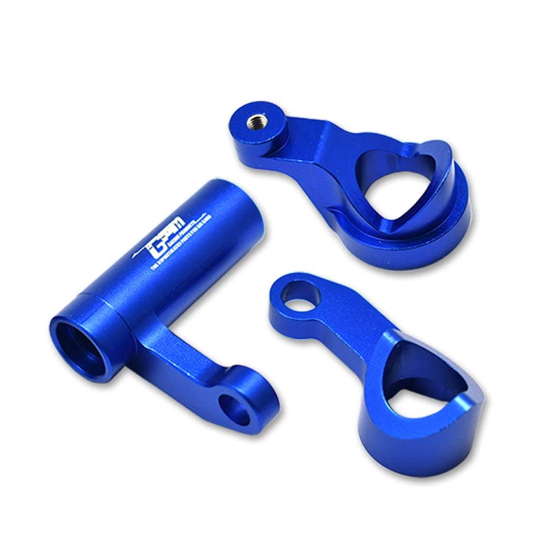 GPM RacingTeam Corally 1/10 Sketer XL4S C-00191 Upgrade Parts Aluminium Steering Assembly - 3Pc Set Blue