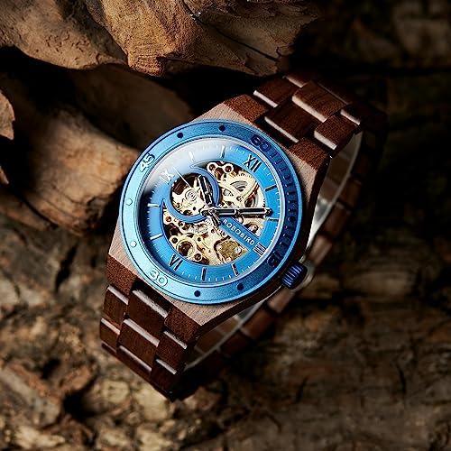 BOBO-BIRD-Mens-Wood-Watches-Skeleton-Mechanical-Wooden-Watch-Lightweight-Luxury-Wristwatches-with-Natural-Wood-Band-of-Limited-Edition-Collection-for-Men