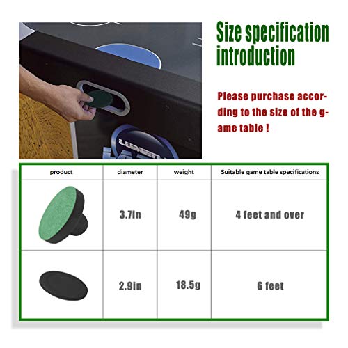 Golden field Air Hockey Pucks and Paddles,Set 4 Pushers and 4 Pucks,Air Hockey Accessories,Suitable for Hockey Tables Over 6 feet