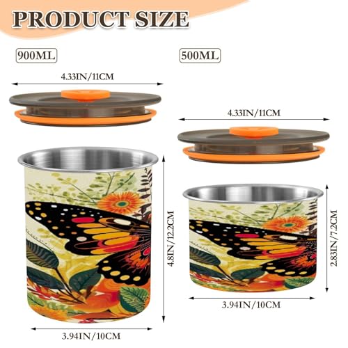 Envase hermético acero inoxidable 900 ml Blueangle miniatura 2