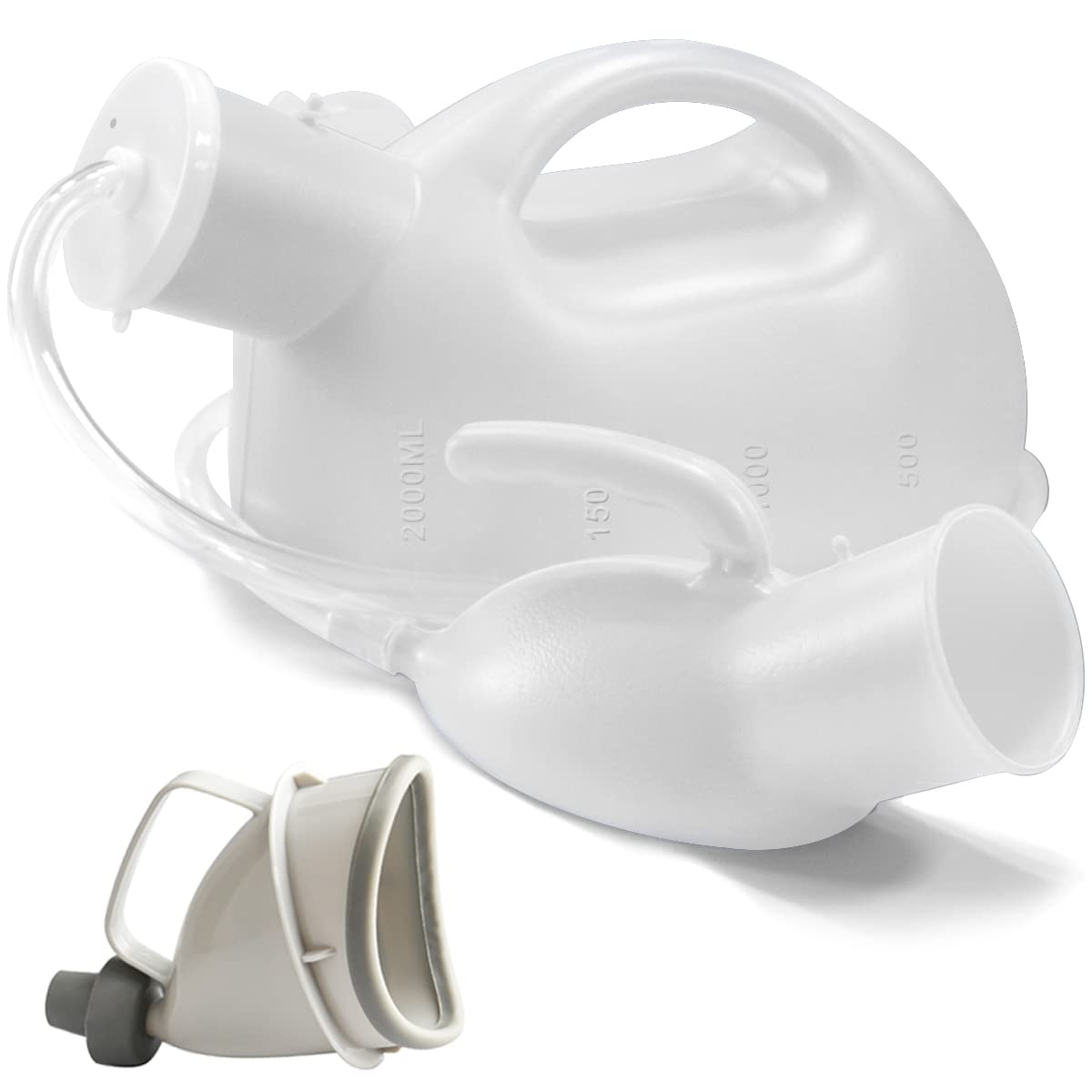 Men's Urinal with HandHeld Portable Urine Cup 2000ML Large Capacity