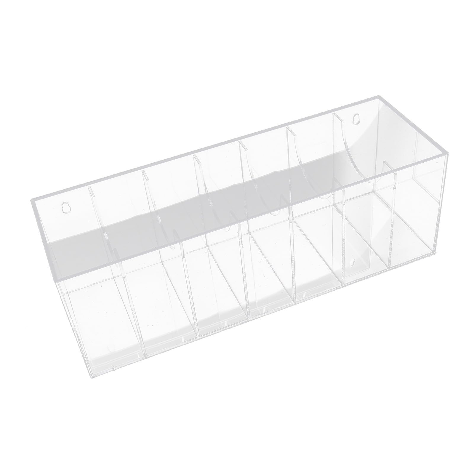 Transparenter 7 Gürtelorganizer Deckel und Acryl mit Fächern