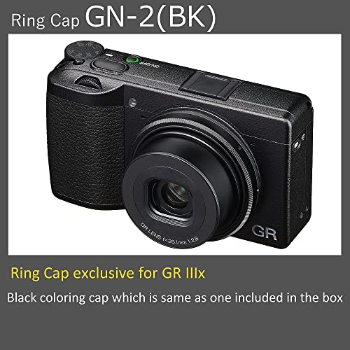 RICOH GN-2 para GR IIIx anillo protector de lente negro repuesto 3