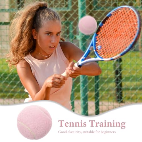 GAROZATION Trainings Tennisbälle 2 Stück Gummi Übungsbälle Für Anfänger Und Spieler Leichtes Spielzeug Für Grundschläge Und Aufschläge