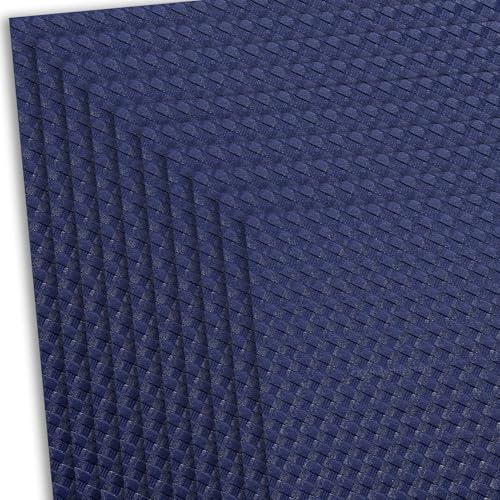 HOLSTEX Thermoform Sheet - (Basketweave Texture) - (.080 Thickness) - (12in x 12in Sheet) - (Police Blue) - (10 Sheets) - for Holster Making, DIY Cosplay, Airsoft Armor