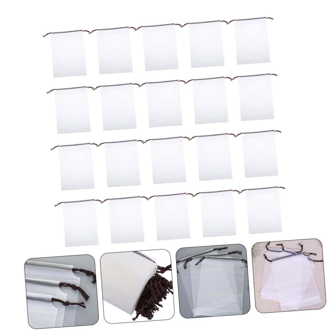 LIFKOME Set Di Borse Per Scarpe Portatili Da 30 Pezzi Grandi Borse Da Viaggio Per Scarpe in Eva Antimacchia E Pieghevoli Per