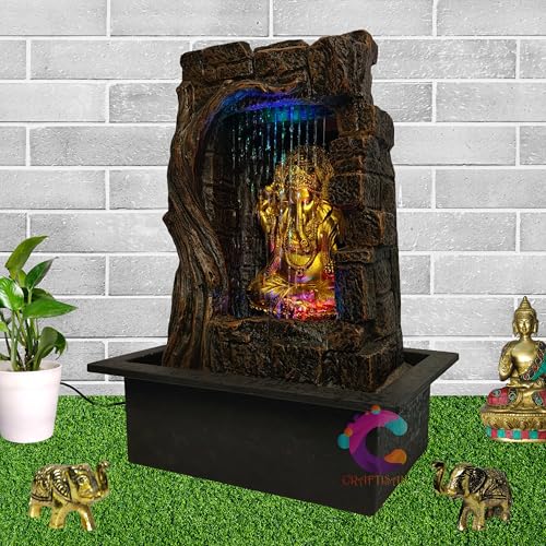 Image of Decorative Water Fountain for Home Decor, Office, Indoor & Outdoor, Garden, Puja Room, Vaastu, Reception, Spa, Gifting. (C-031)