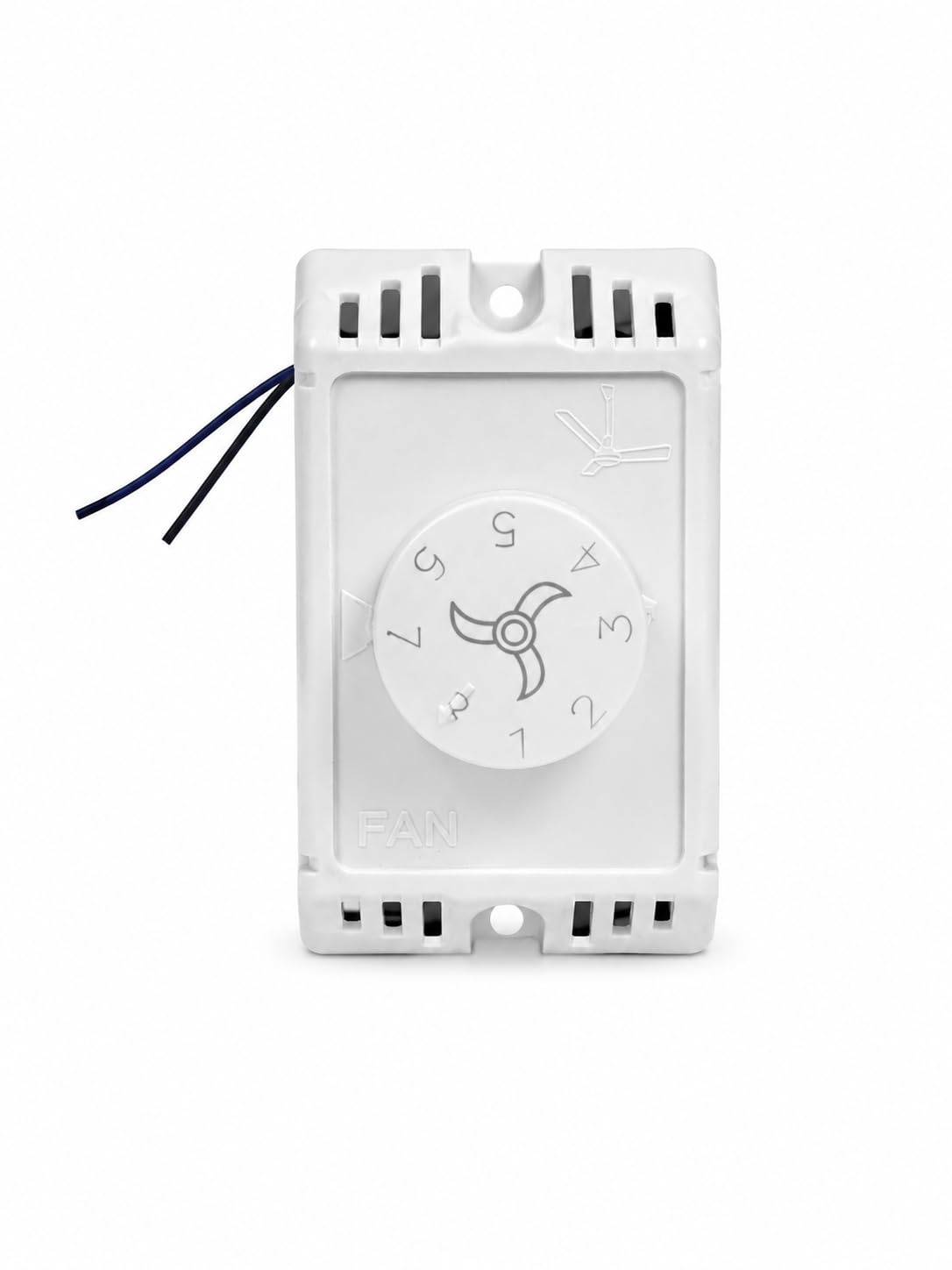 Parameshwara 5 Step Fan Regulator Modular Ceiling Fan Speed Controller White Wall Mount Electrical Fan Regulator for Home Office Shop-image-15