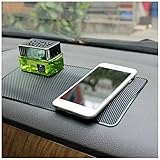 Karomouj KMA284 Car Dashboard Anti Slip Car Pad Non Slip Dashboard Mat Anti Skid Grip Mount for All Smartphone, Keychain (Black, Pack of 1) (Small - 27x 14 x 0.1 cm) | Rubber