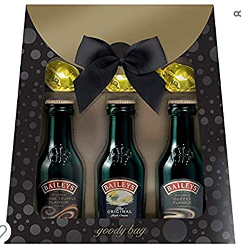 Baileys Set de regalo – Incluye 3 sabores de licor de crema irlandesa surtidos y 3 × Trufas de chocolate regalo y Baileys Chocolate Navidad Set