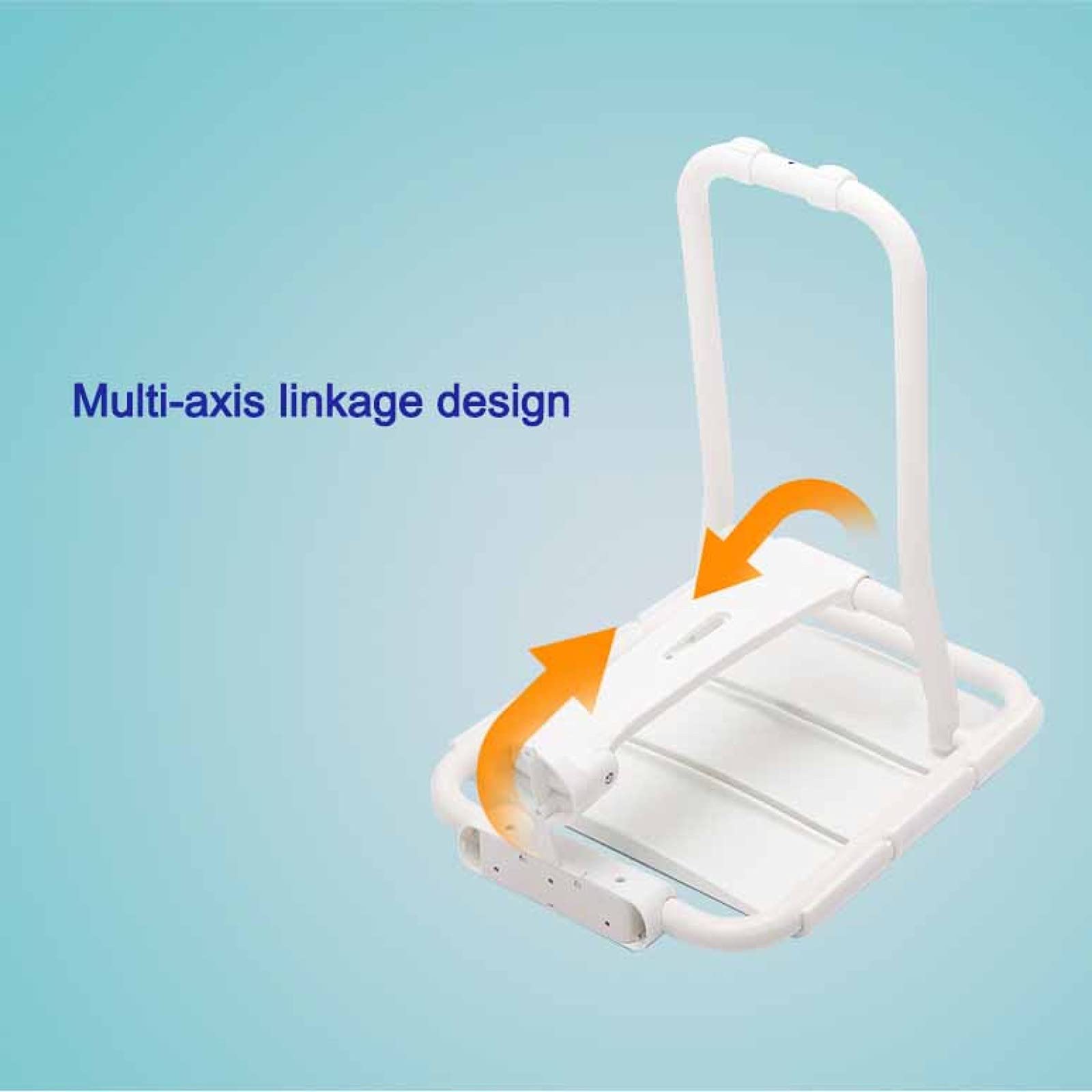 Silla de Ducha abatible Antideslizante, Asiento de Ducha soporta hasta 300 kg para Personas Mayores, Ancianos, discapacitados, lesionados,White