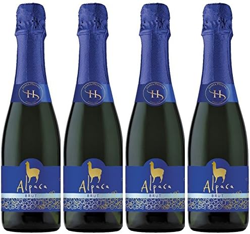 Amazon Co Jp すっきりした味わいとふくよかさが感じられるスパークリングワイン サンタ ヘレナ アルパカ スパークリング ブリュット スパークリング 辛口 チリ 375mlx4本 食品 飲料 お酒