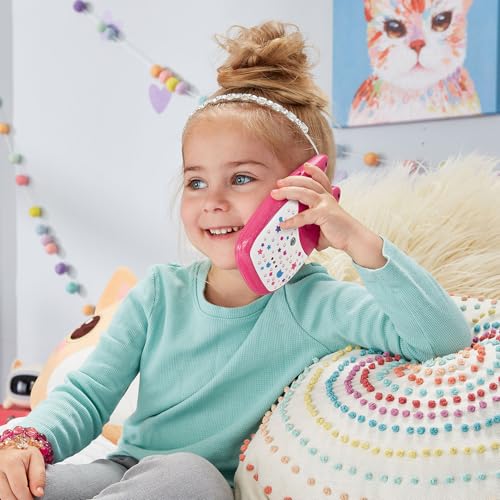VTech - Gabby et La Maison Magique, Le Smartphone Éducatif, Téléphone Portable Enfant avec Écran Rétroéclairé, 4 Jeux, Oreille de Chat Lumineuse, Cadeau Enfant de 3 Ans à 7 Ans - Contenu en Français