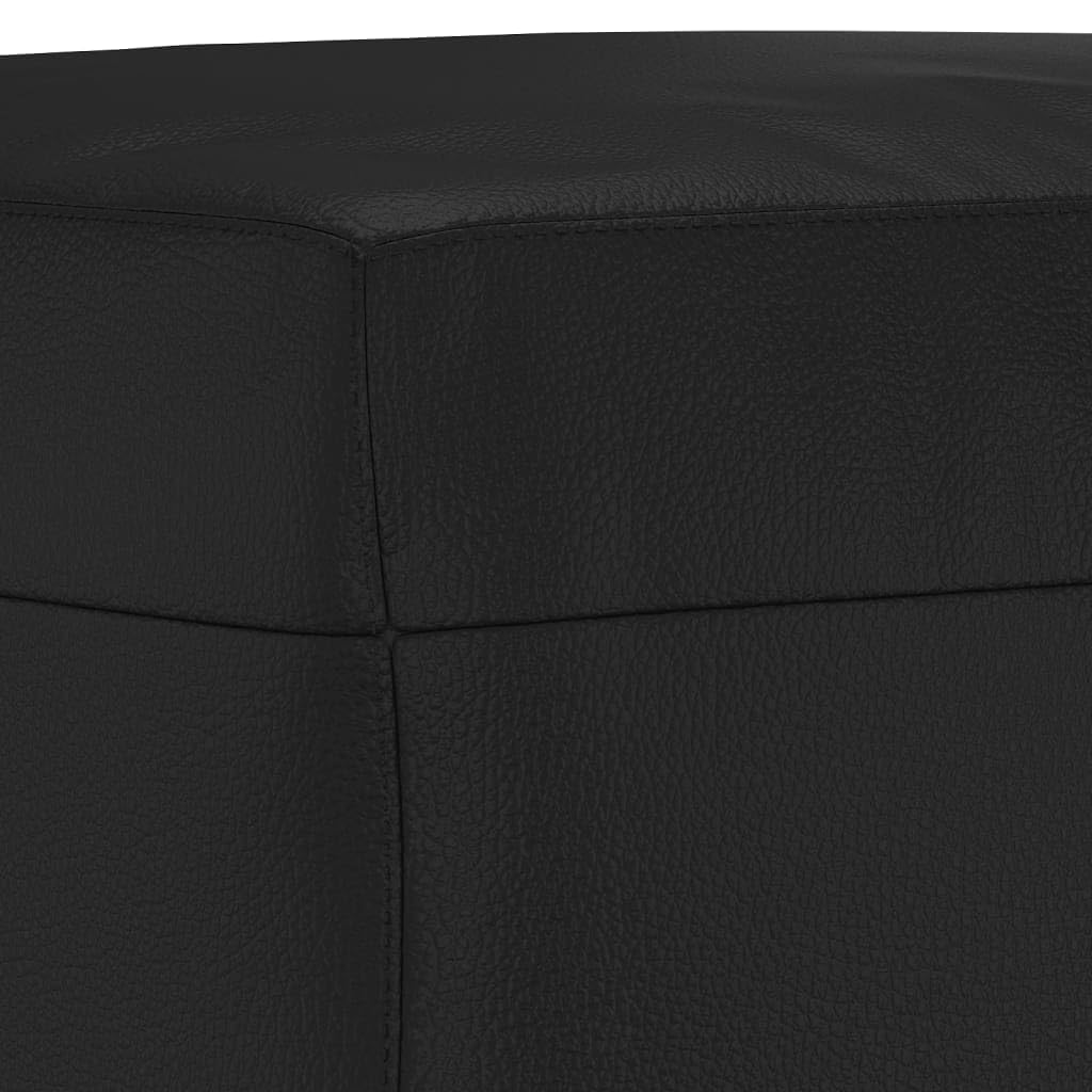vidaXL Repose-Pied Noir 70x55x41 cm Similicuir