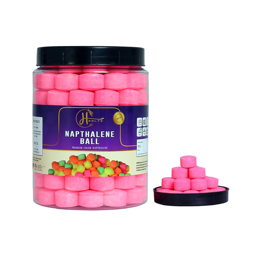 Pink Naphthalene Balls for Clothes | Bathroom | Wardrobe | Pantry | Moth, Protect Clothes 100% Safe | Smell Free | Stain-Free/Germs Free (400)-image-28
