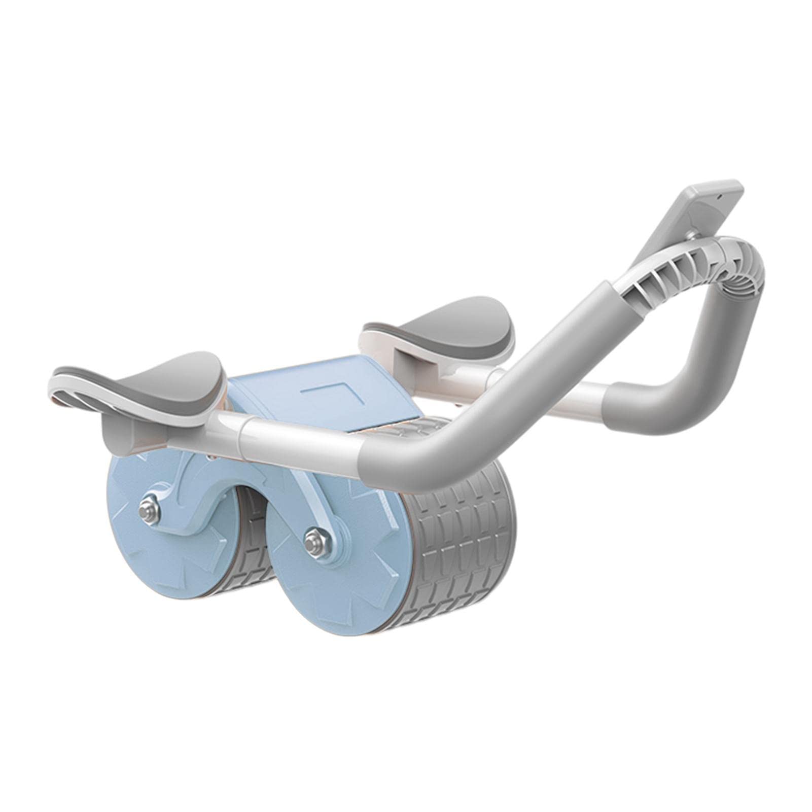 Rodillo abdominal con rebote automático, rueda abdominal para ejercitar los abdominales | Rodillo abdominal con rodillera, entrenamiento de fuerza central, equipo de fitness para ejercitar los