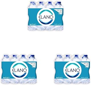 زجاجة ماء من ايلانو، 600 مل - 12 قطعة