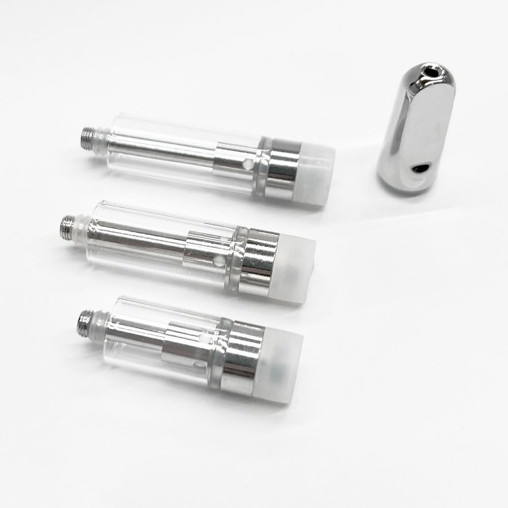 1.0ml CBD 突か アトマイザー カートリッジ CBN 100本 銀 テルペン
