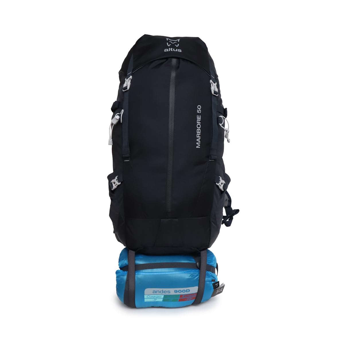 MARBORE 50 I30 Mochila Ligera 50 Litros Recorridos Técnicos, Antracita, Talla U