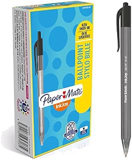 Paper Mate Alfa Retractable Ballpoint Pens | Medium Point (1.0 mm) | Assorted Ink | 10 Count