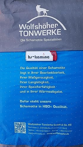Foto von hs-kamine Wolfshöher Ofenbaumörtel Schamottemörtel Schamottmörtel Schamott Ofen Kamin Backofen Kachelofen Grundofen keramisch Abbindend