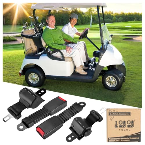 Ceintures de sécurité de golf 10L0L lot de 2 sangles en nylon haute résistance avant arrière