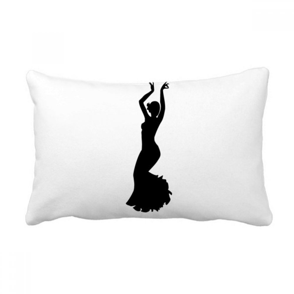 Coussin de danse folklorique multicolore 16x24 pouces pour déco canapé salon