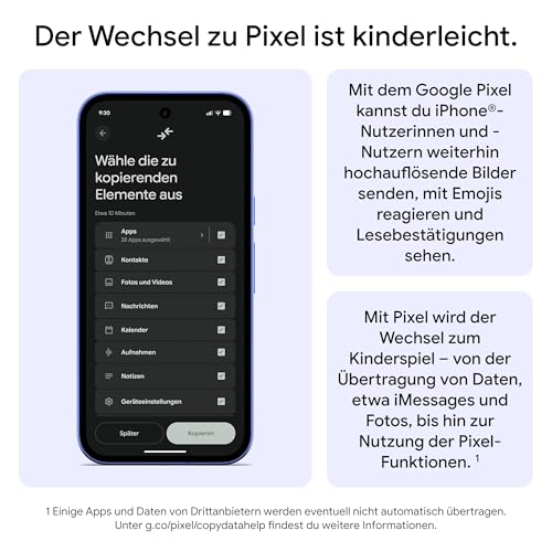 Google Pixel 10a – 7 Jahre Betriebssystem- und Sicherheitsupdates, mehr als 30 Stunden Akkulaufzeit, Kamera-Coach, Gemini Live, Pixel-Sicherheitsfunktionen - Fog, 256GB
