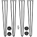 Möbelfüße, 4er Set, Hairpin Legs Austauschbare Tisch &Schrank Beine Haarnadelbeine Tischgestell, mit Bodenschoner und Schrauben Verfügbar in Höhe von 10cm-71cm