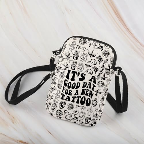 WCGXKO Tattoo Gift Tattoo Artist Gift Tattoo Inspired Gift It’s A Good Day for A New Tattoo Crossbody Bag3