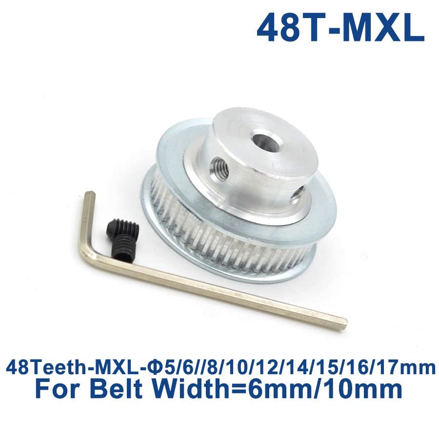 5 MXL48T Zahnscheiben – 48 Zähne, Bohrung 5–17 Produktbild-Vorschau 3