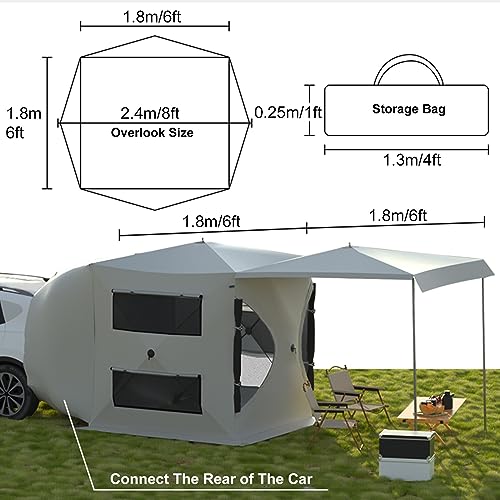 Carpa SUV para Camping, 6-8 Personas, Impermeable PU3000mm miniatura 3