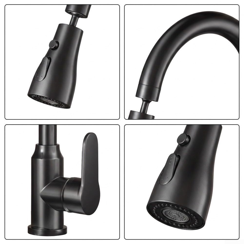 Grifo de cocina con sensor táctil, acero inoxidable, alta presión