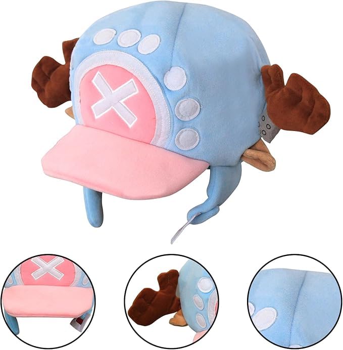 Chopper Hat for Kids Cosplay Accessories, Plush Chopper One Novelty Funny Piece Anime Costume2