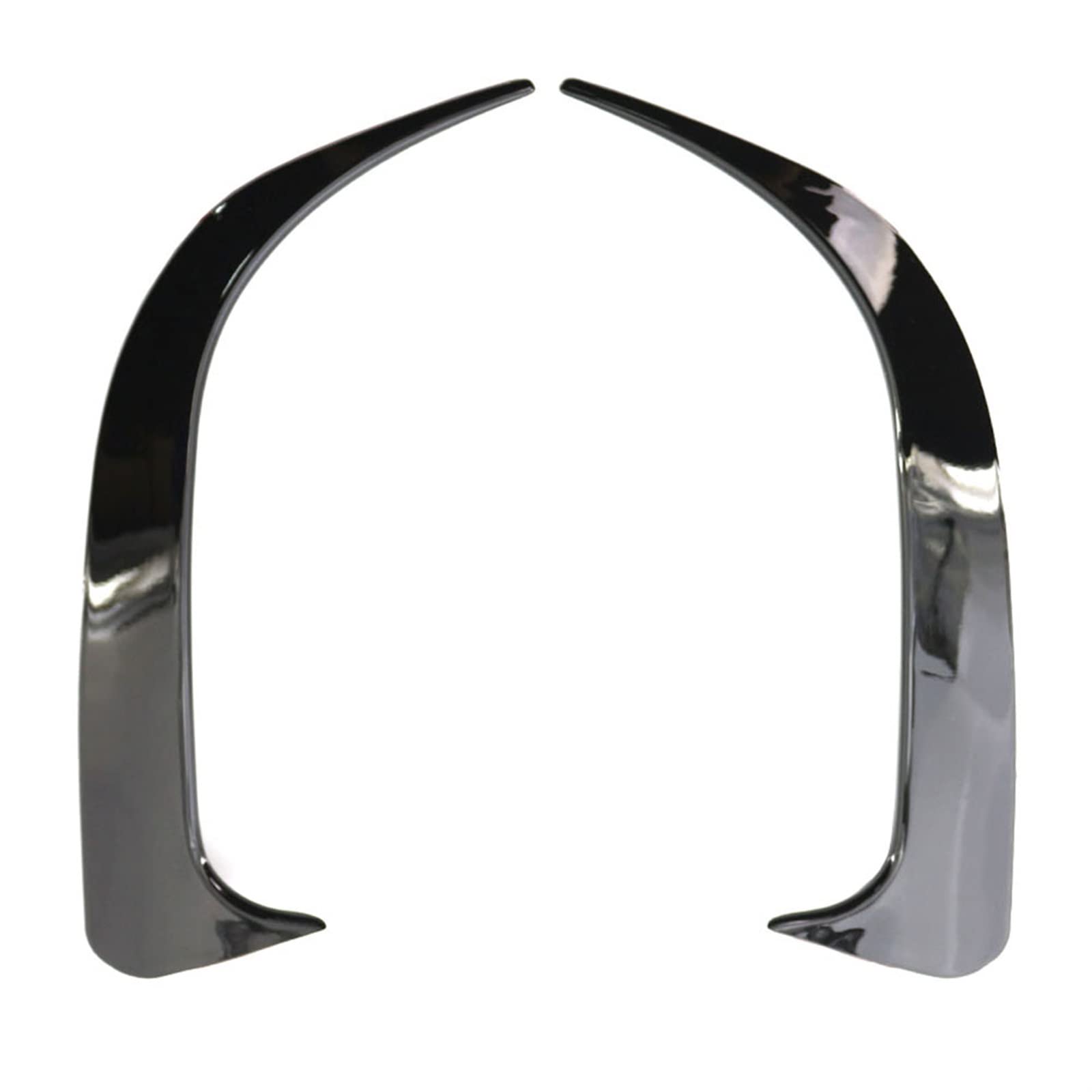 Spoiler Tylnego Zderzaka Samochodu Osłona Otworu Wentylacyjnego Boczny Rozdzielacz Canard Dla Mercedesa Dla Benz W117 CLA200 CLA250 CLA45 AMG 2014-2018(Bright black)