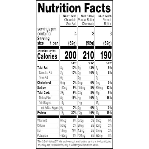 Image of RXBAR Protein Bars, 12g Protein, Gluten Free Snacks, 3-Flavor Variety Pack, 18.3oz Box (10 Bars)