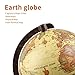 TTKTK Mini Vintage World Globe for Adults & Kids with Wooden Stand,Antique Decorative Desktop Globe for Home Décor and Office Desktop,Educational Gift Globe for kids learning 8-12 kids 4-8