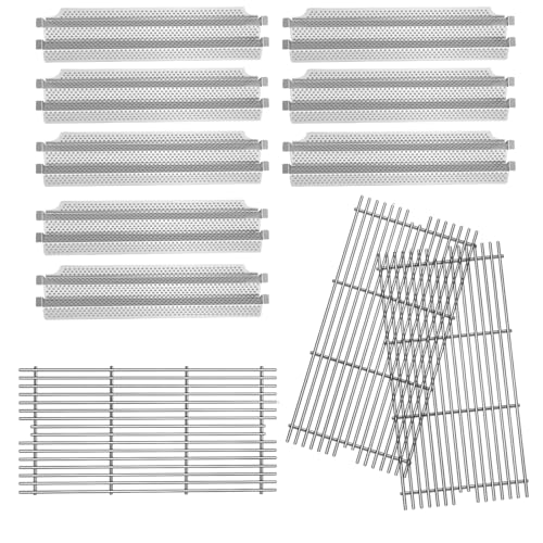 Votenli S94081 (8-Pack) 23 1/8 16GA Heat Plate with 54911(3-Pack) Replacement Parts for Viking Grill VGBQ 30 in T Series VGBQ 41 in T Series VGBQ 53 in T Series VGBQ30 VGBQ41 VGBQ53
