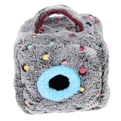 ハムスターの綿の巣 ペット ハリネズミ ゴミ 猫ベッド うさぎ hamster cutegk のそみ pet bed 快適な休憩用ベッド チンチラの休憩所 サンゴフリース Grey COSMEVIVI