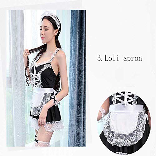 Womens School Cosplay Jurk, Sexy Bikini met Bow Kawaii Maid Kostuum Japanse Fancy Jurk voor meisjes tieners een stuk - Afbeelding 5