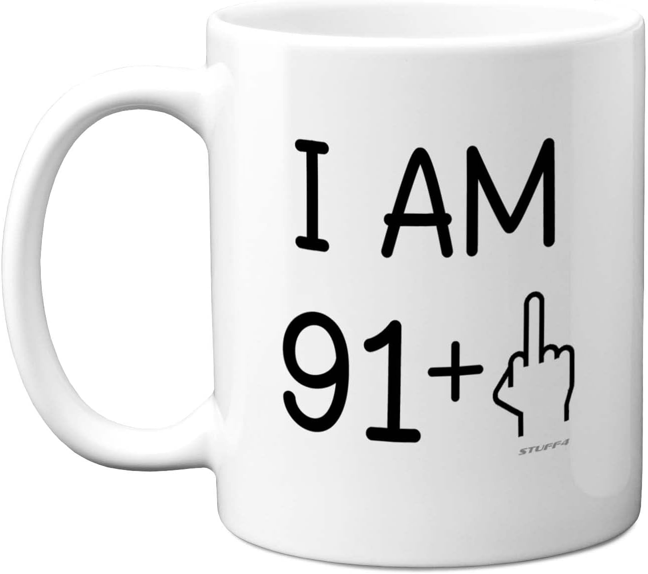 92nd Birthday Gifts for Women Men Rude Novelty Mug Middle Finger, Gag Joke Gifts