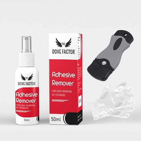 The Dove Factor Adhesive Remover Fluid with Scrapper Tool Cover