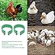 TOPINCN 100 Stück Geflügelfüße Ringe Offene Schnalle Zuchtidentifikation Beinbänder Huhn Ente Gänse Fußringe Geflügelausrüstung(25mm)