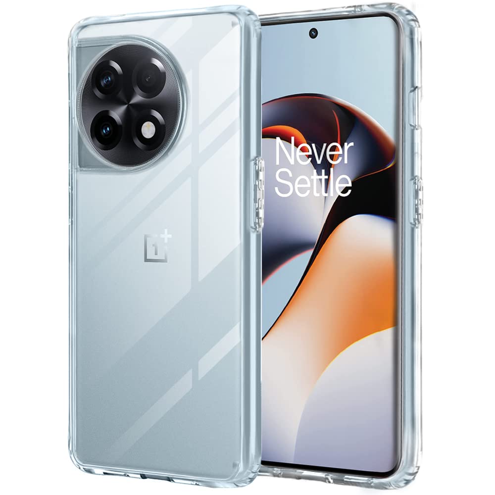 TheGiftKart Ultra-Hybrid Crystal Clear Back Case Cover for OnePlus 11R 5G | Shockproof Design | Camera Protection Bump | Hard Clear Back | Bumper Case Cover for OnePlus 11R 5G (Silicone | Transparent) (B0BZCVV6KV) Amazon Price History, Amazon Price Tracker
