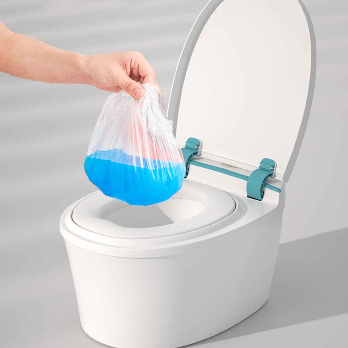 Orinal Infantil Portátil de PP Asiento Cómodo y Cubeta