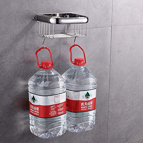 Estanteria Baño Sin Tornillo moderna del acero inoxidable 304 cestas de la ducha del cuarto de baño del cromo de almacenamiento Bastidores de pared sostenedor de papel higiénico accesorios de baño 756