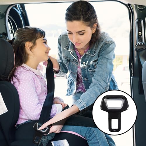 4 Stück Anschnaller Adapter, Sicherheitsgurt Clip für Auto, Metall Gurtadapter, Universelle Lösung für Tägliches Fahren und Lange Reisen, 50 x 64mm
